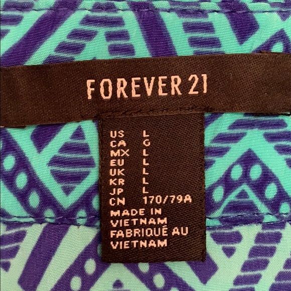 Blue patterned skort - Picture 2 of 2